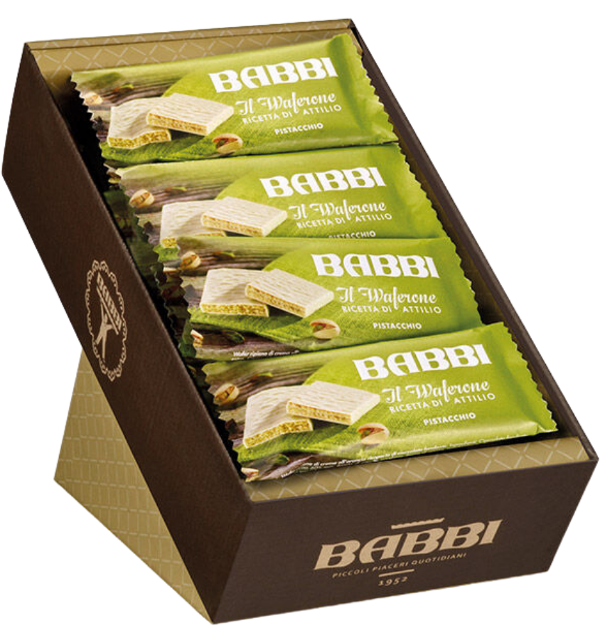 Babbi Waferone Pistacchio Display