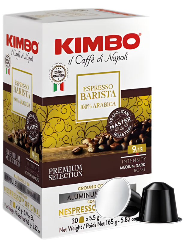 Kimbo Espresso Barista 100% Arabica Nespresso®-kompatibla aluminiumkapslar