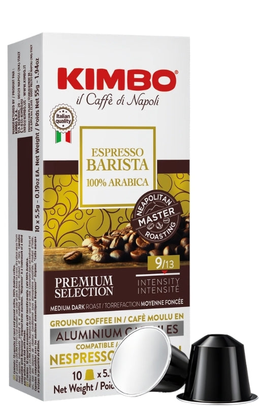 Kimbo 100% Arabica Nespresso® -kompatibla kapslar
