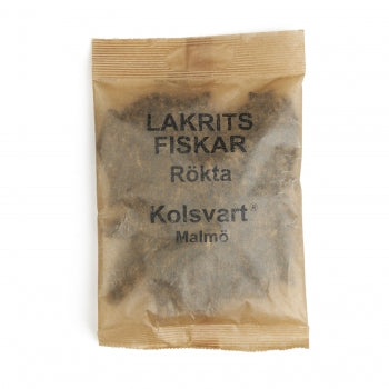 Kolsvart Rökta Lakritsfiskar