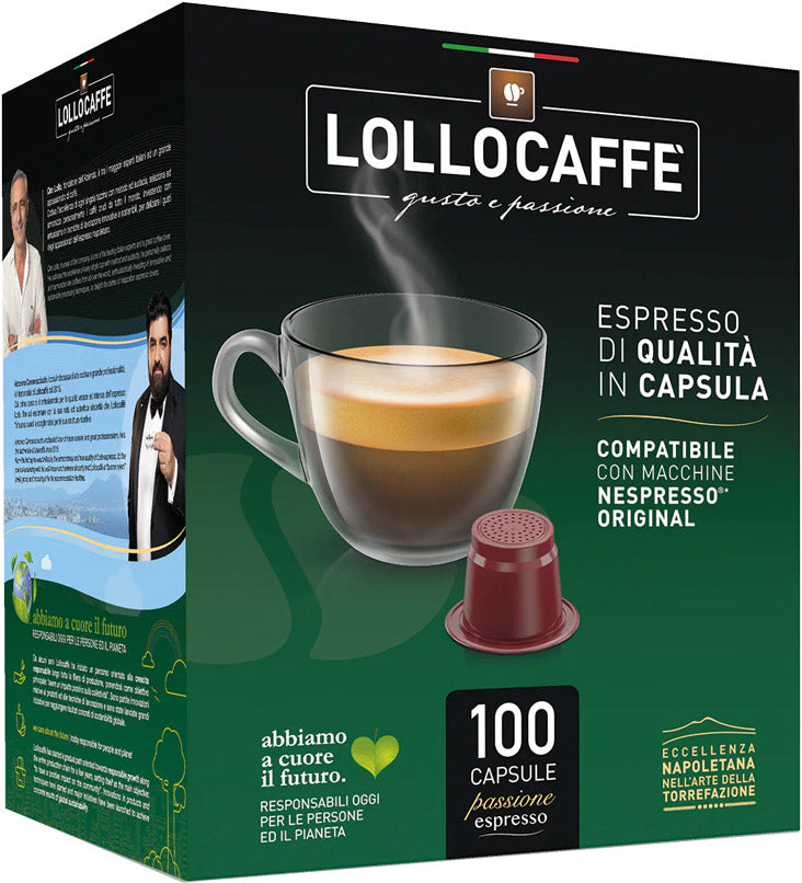 Lollo Caffè Classico Nespresso®*-kompatibla kapslar