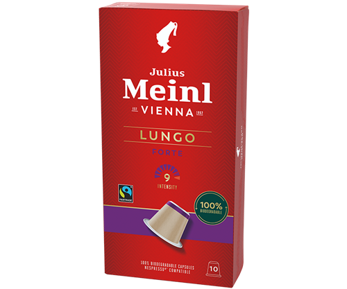 Julius Meinl Fairtrade Nespresso® * -kompatibla Lungo-kapslar
