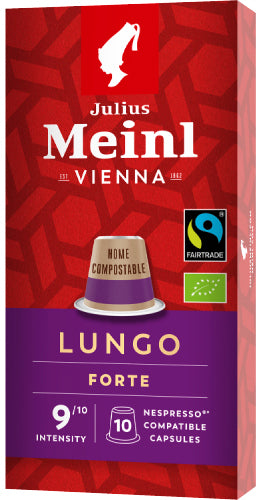 Julius Meinl Fairtrade Nespresso® * -kompatibla Lungo-kapslar