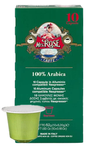 Mrs. Rose Nespresso®* kompatibla kapslar