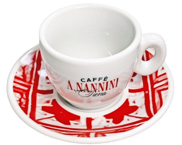 Nannini Cappuccinokopp röd