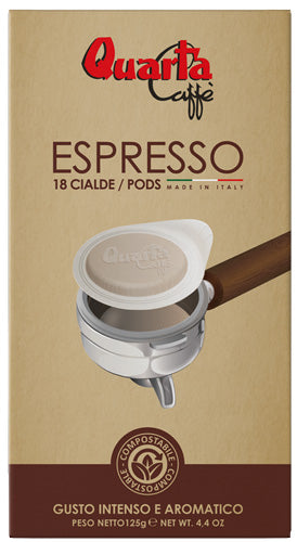 Quarta Caffè Espresso ESE Pods Gusto Intenso