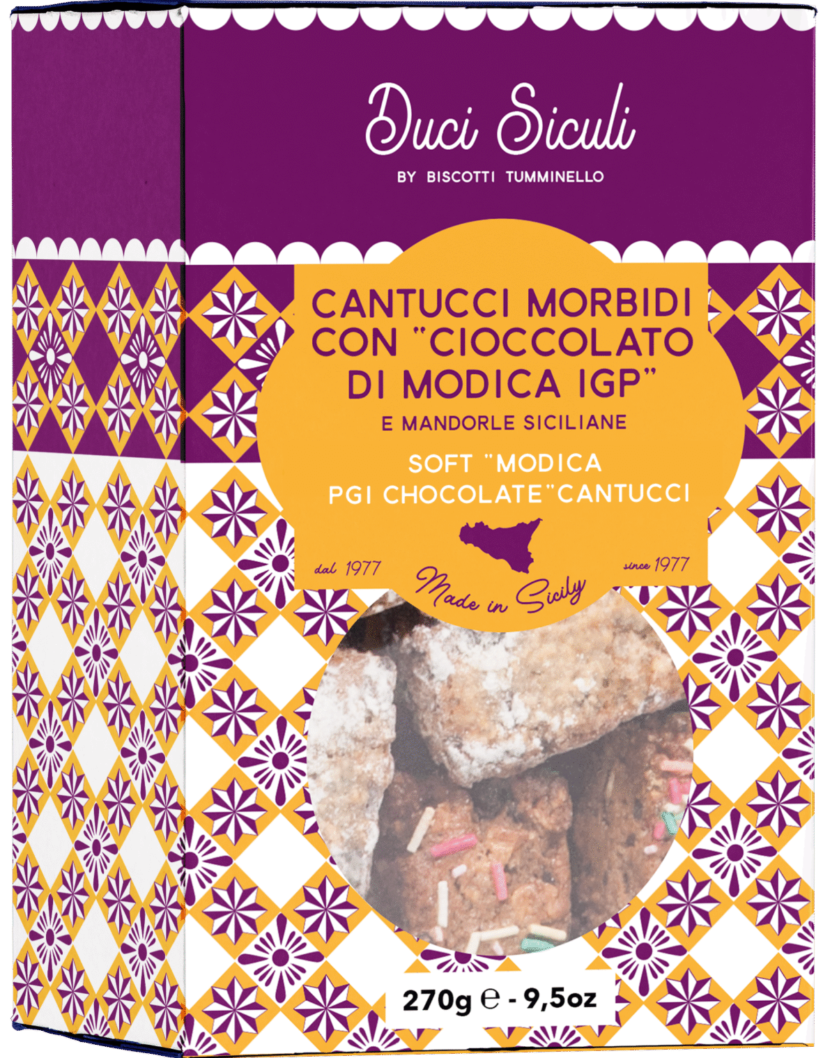 Tumminello Cantucci med choklad