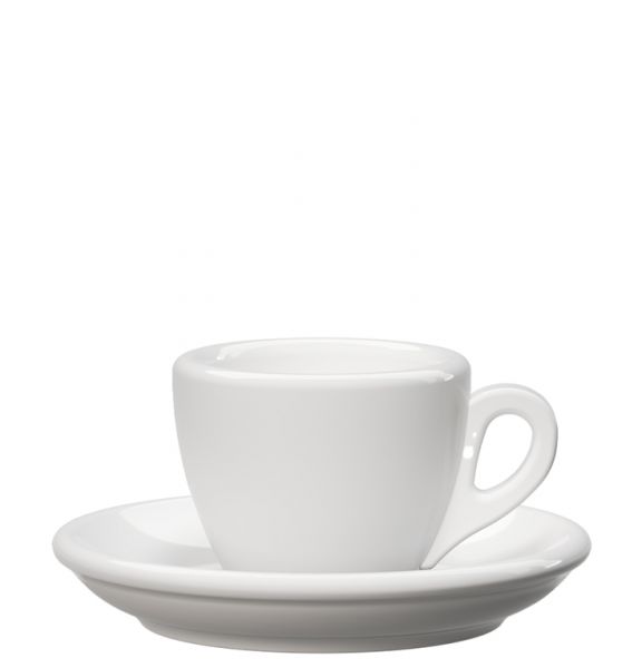 Espressokopp Vit - tjockväggig