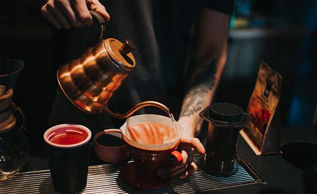 Gott filterkaffe i provsmakningspaket Filterkaffe