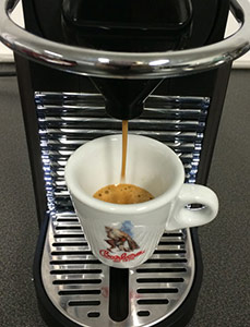 Nespresso kapsel från Barbara i bägare