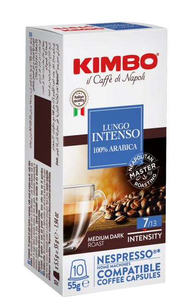 Kimbo Lungo 10 Nespresso® -kompatibla kapslar x 5,5g