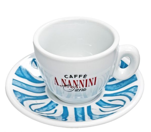 Nannini Cappuccino Tasse Blau