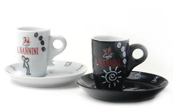 Nannini espressokopp Black and White