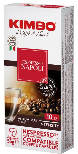 Kimbo Napoli 10 Nespresso® -kompatibla kapslar x 5,5g