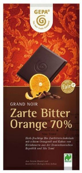 GEPA Ekologisk choklad bitter apelsin