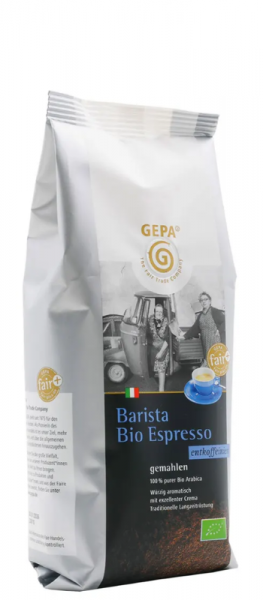 GEPA Italiensk Ekologisk Espresso koffeinfri portafilter-malning