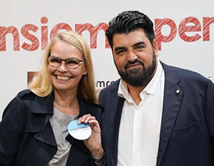 Anne Duhre mit Antonino Cannavacciuolo HOST Mailand Espresso-International-und-Antonino-CannavacciuoloYxSXcAySHqiaf