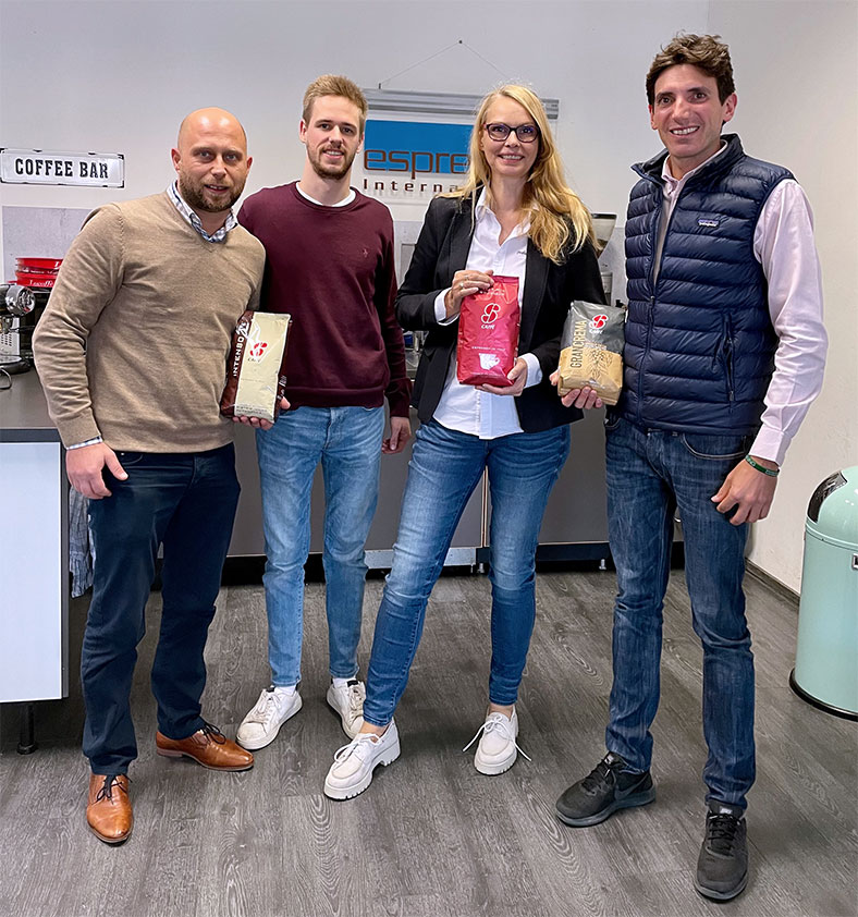 Essse Caffè bei Espresso International im Büro Essse-EI