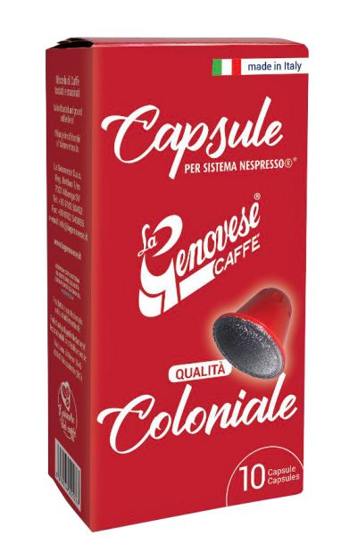 La Genovese Nespresso®-kompatibla kapslar Espresso Coloniale