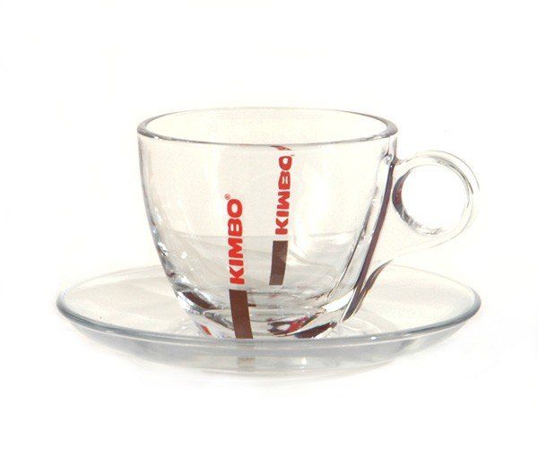 Kimbo Cappuccino-kopp av glas