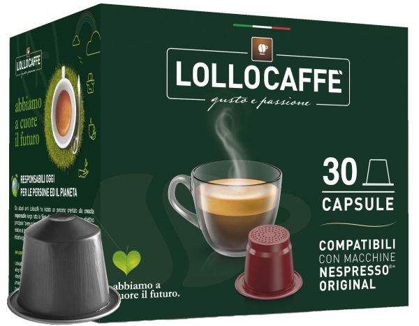 Lollo Caffè Nero Nespresso®*-kompatibla kapslar