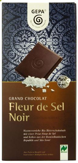 GEPA Ekologisk choklad Fleur de Sel Noir